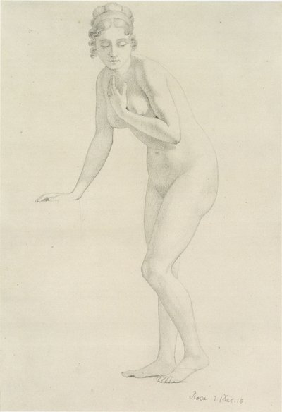 Femme nue debout - Julius Schnorr von Carolsfeld